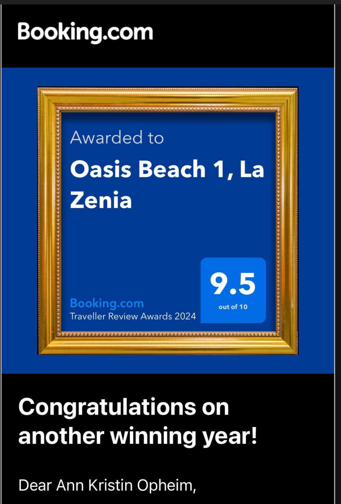 オリウエラOasis Beach 1, La Zeniaアパートメント エクステリア 写真